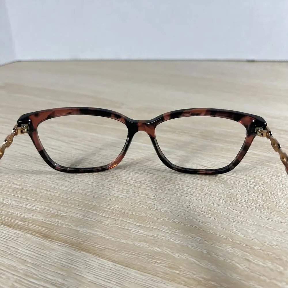 Michael Kors MK8018 Sabina IV Eyeglasses Pink Tortoise Chain Link 52-15-135